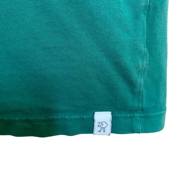 Sleepy Jones Jokes Tee Shirt Collegiate Lettering Green Top Graphic Tee Medium - Picture 4 of 6